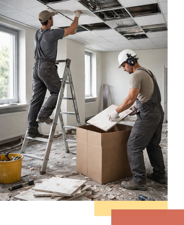 Демонтаж потолочной плитки в Алейске быстро и аккуратно