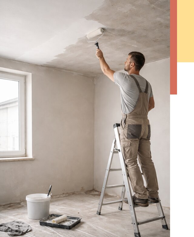 Грунтовка потолка в Алейске от 2578 руб. — быстро и недорого | ОТДЕЛОЧНИК-Лук