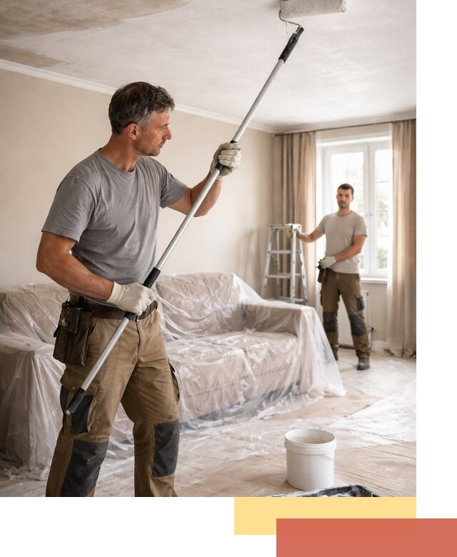 Грунтовка потолка в Алейске — подготовка под покраску и отделку