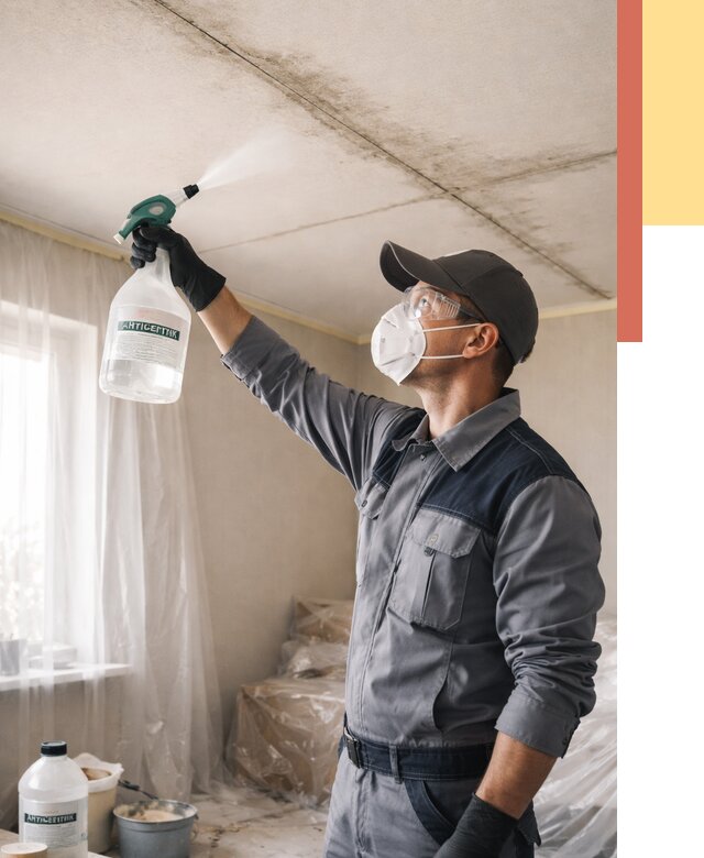 Антисептическая обработка потолка в Алейске от 2578 руб. | ОТДЕЛОЧНИК-Лук