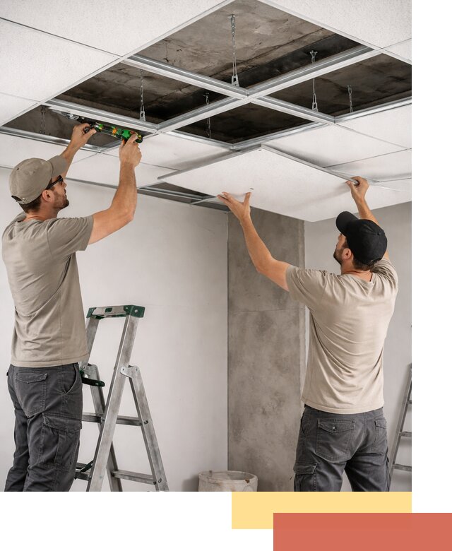 Монтаж потолка Армстронг под ключ в Алейске
