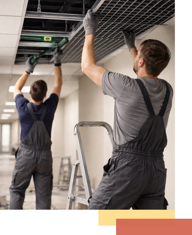 Монтаж потолка Грильято в Алейске: установка под ключ качественно