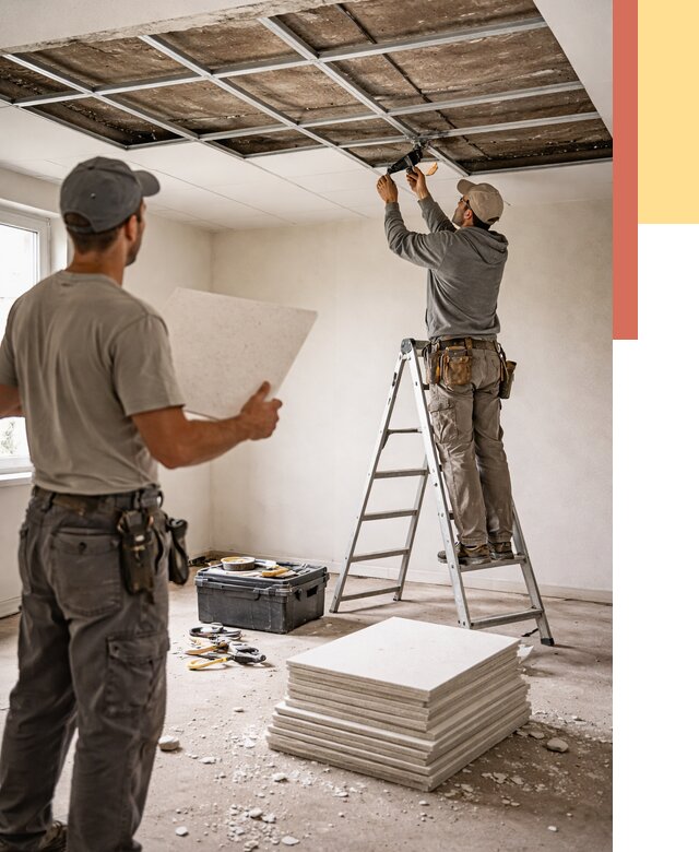 Замена плит подвесного потолка в Алейске от 1804 руб. быстро и недорого | ОТДЕЛОЧНИК-Лук