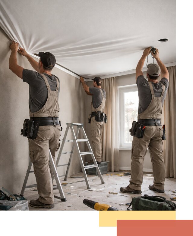 Монтаж матового натяжного потолка в Алейске качественно и быстро