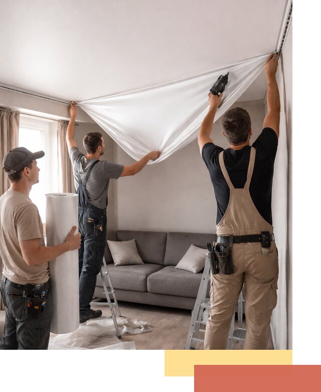 Монтаж сатинового натяжного потолка в Алейске качественно и быстро