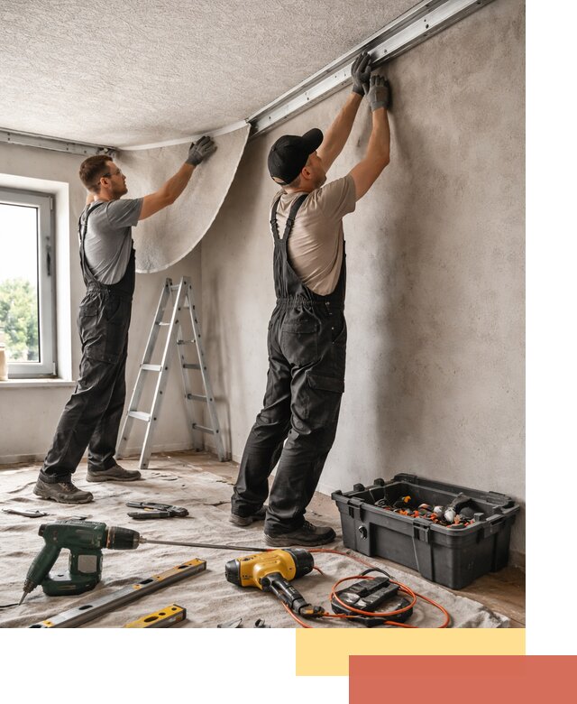 Монтаж фактурного натяжного потолка в Алейске качественно и быстро