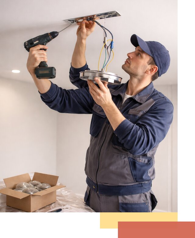 Установка люстры в натяжной потолок в Алейске