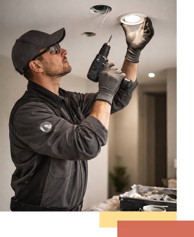 Установка точечных светильников в натяжной потолок в Алейске