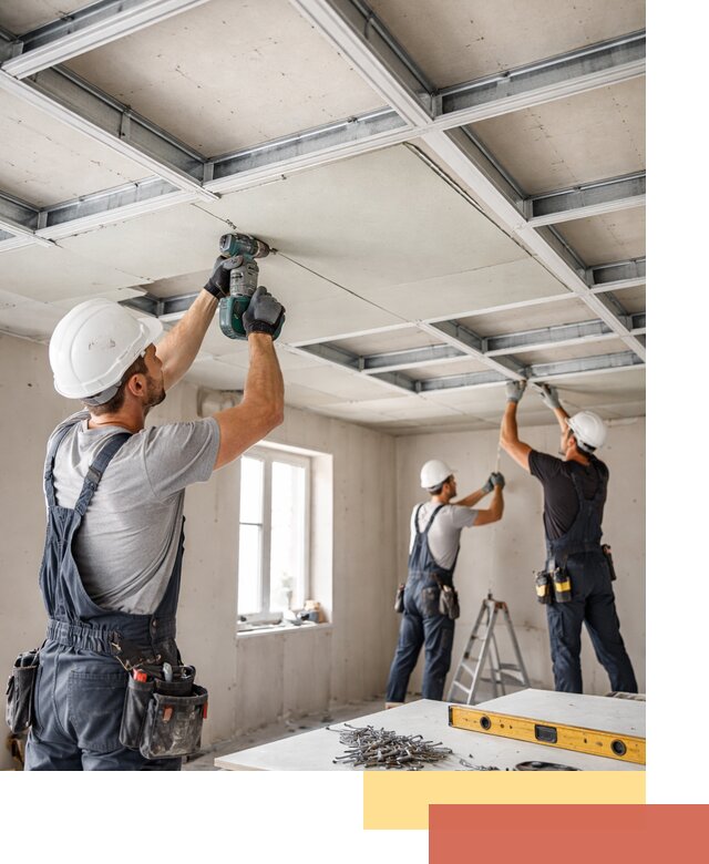 Кессонный потолок из гипсокартона под ключ в Алейске