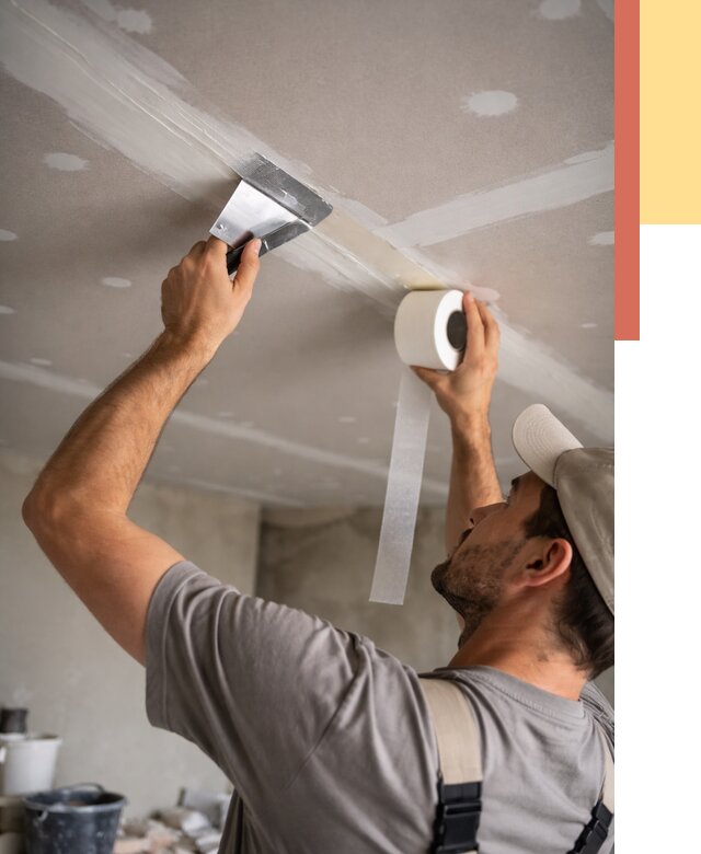 Обработка швов потолка ГКЛ в Алейске от 7733 руб. под ключ | ОТДЕЛОЧНИК-Лук