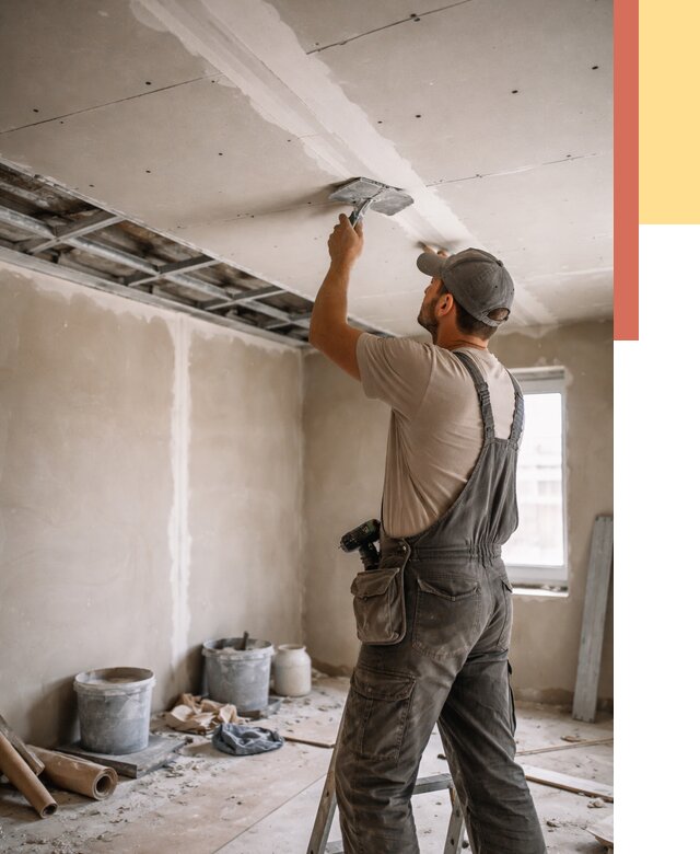 Ремонт потолка из гипсокартона в Алейске от 670 руб./м² — быстро и недорого | ОТДЕЛОЧНИК-Лук