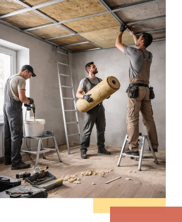 Шумоизоляция потолка в Алейске: профессиональный монтаж и отделка